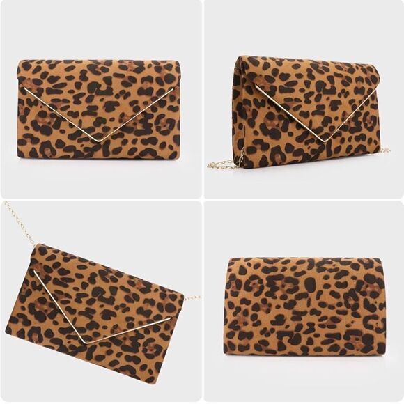 Clutch Envelope Evening Bag Purse - Picture 3 of 7